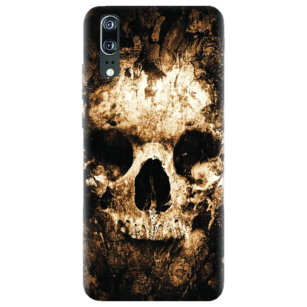 Husa silicon pentru Huawei P20, Zombie Skull