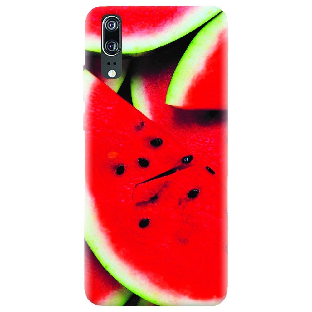 Husa silicon pentru Huawei P20, S Of Watermelon Slice