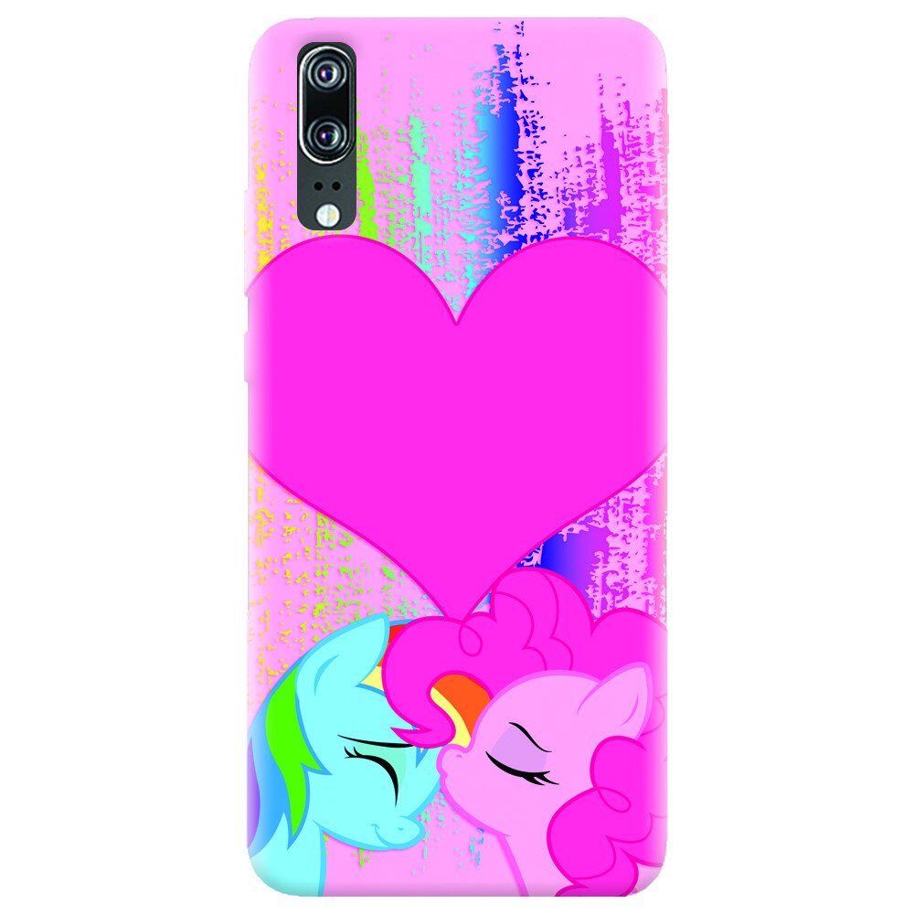 Husa silicon pentru Huawei P20, Pinkie Kiss