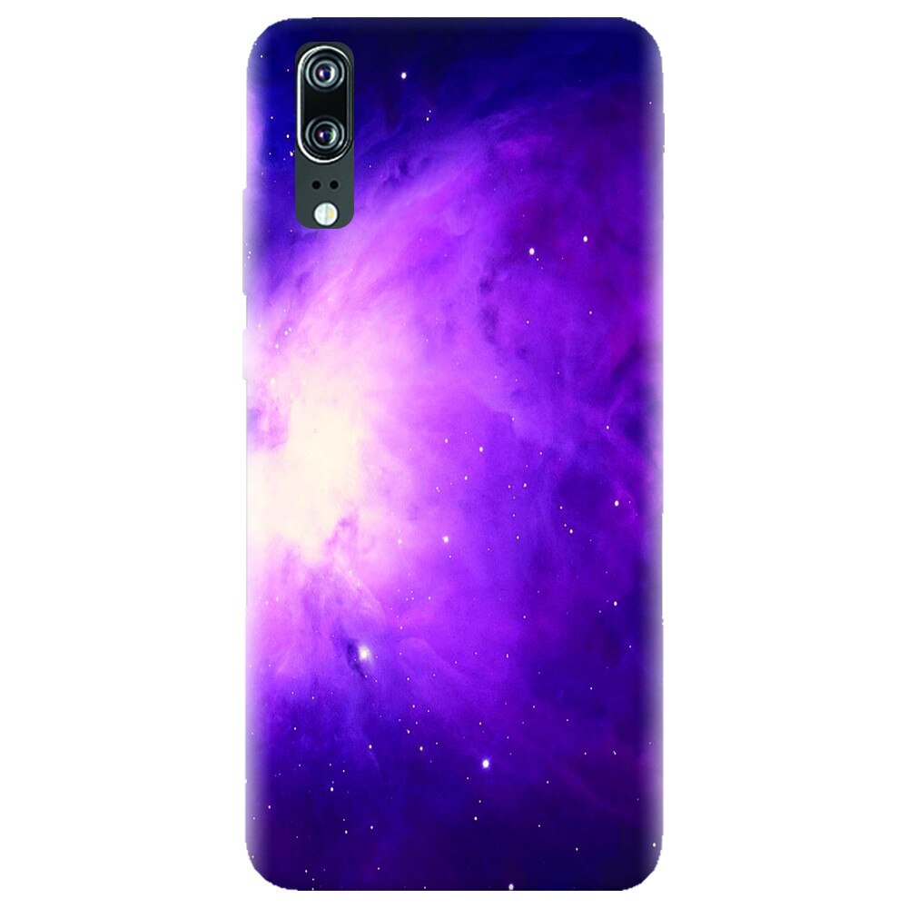 Husa silicon pentru Huawei P20, Purple Supernova Nebula Explosion