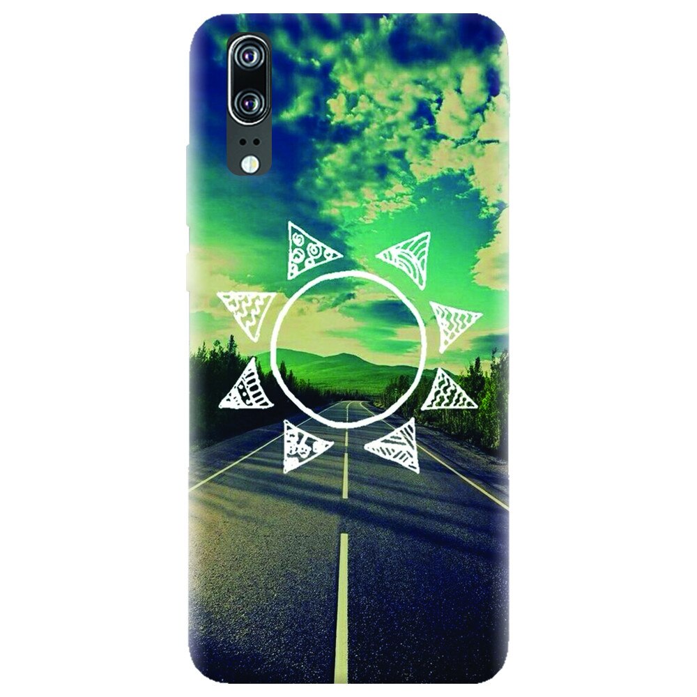 Husa silicon pentru Huawei P20, Sun On The Road