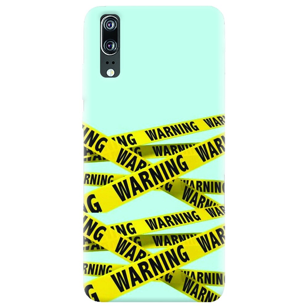 Husa silicon pentru Huawei P20, Warning