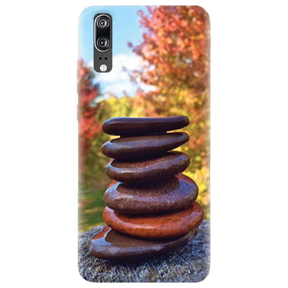 Husa silicon pentru Huawei P20, Stacking Stones