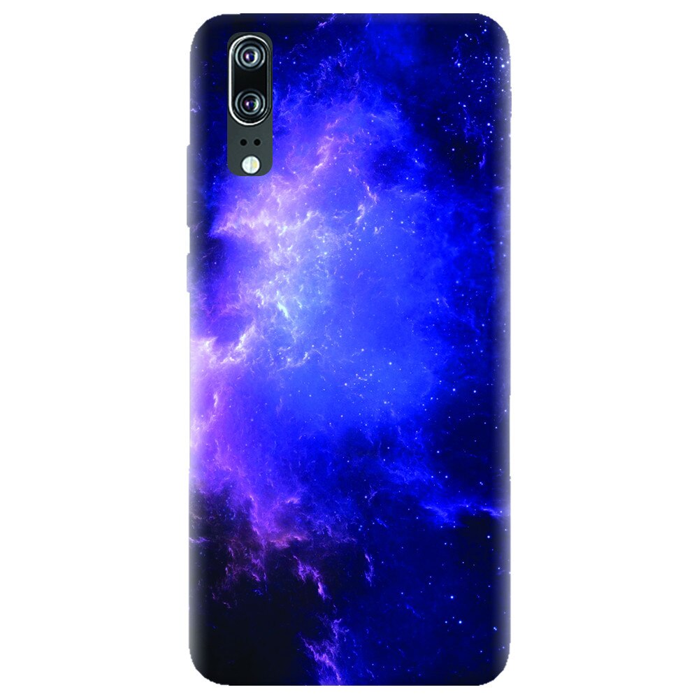 Husa silicon pentru Huawei P20, Purple Space Nebula