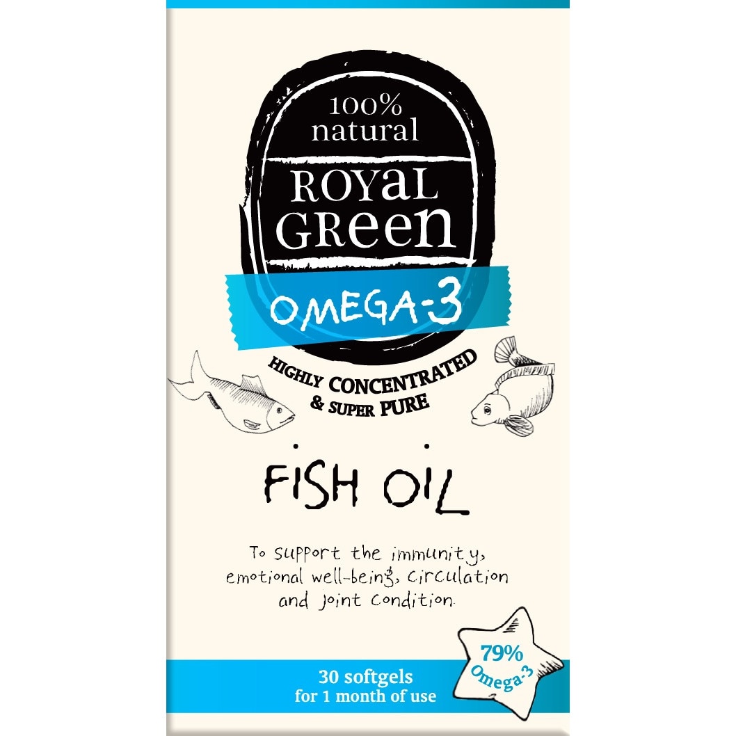 Ulei de peste, Royal Green, 30 capsule