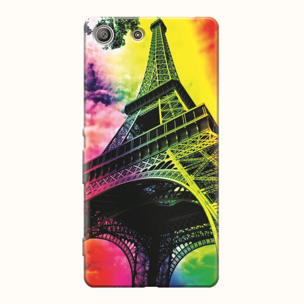 Husa silicon pentru Sony Xperia M5, Eiffel Tower