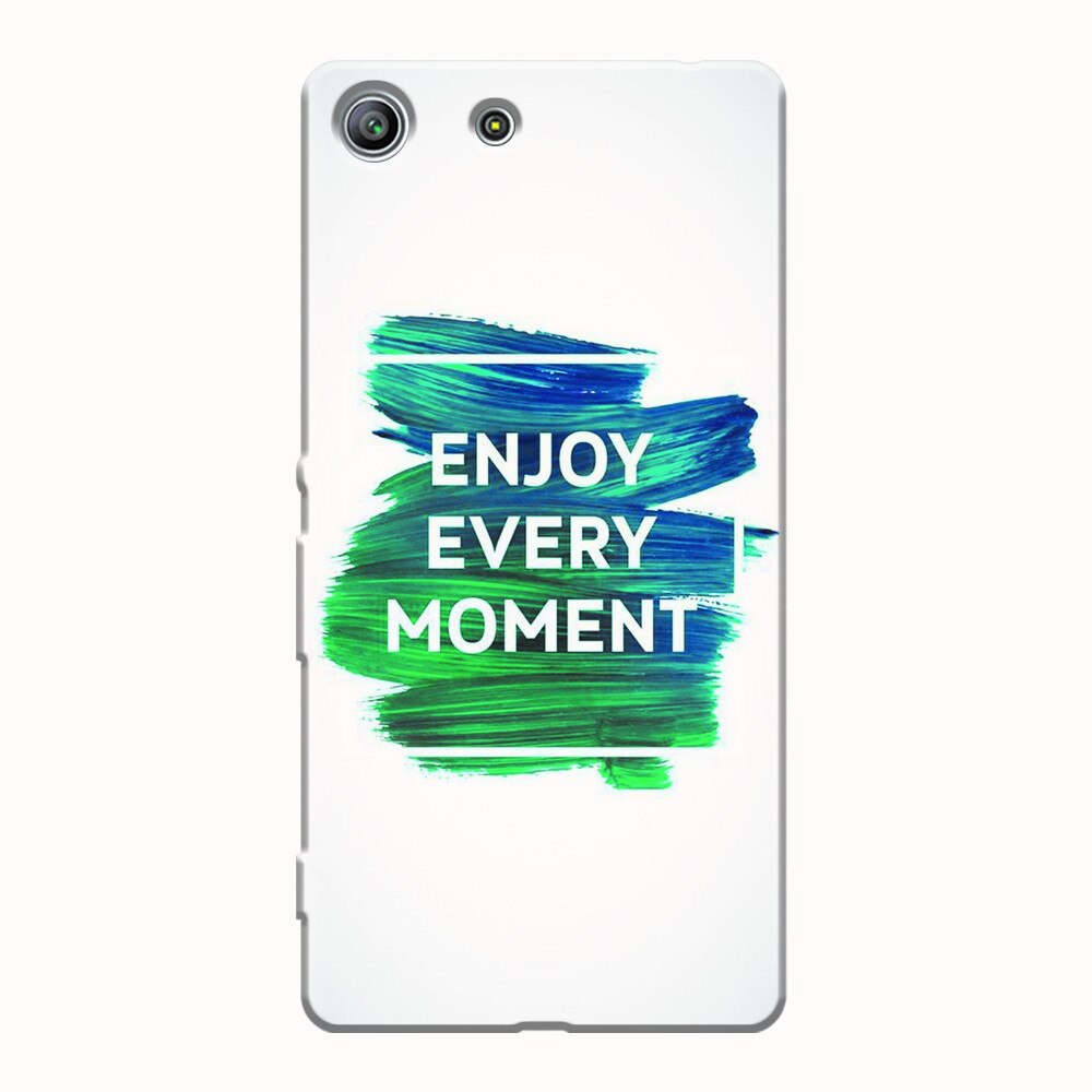 Husa silicon pentru Sony Xperia M5, Enjoy Every Moment Motivational