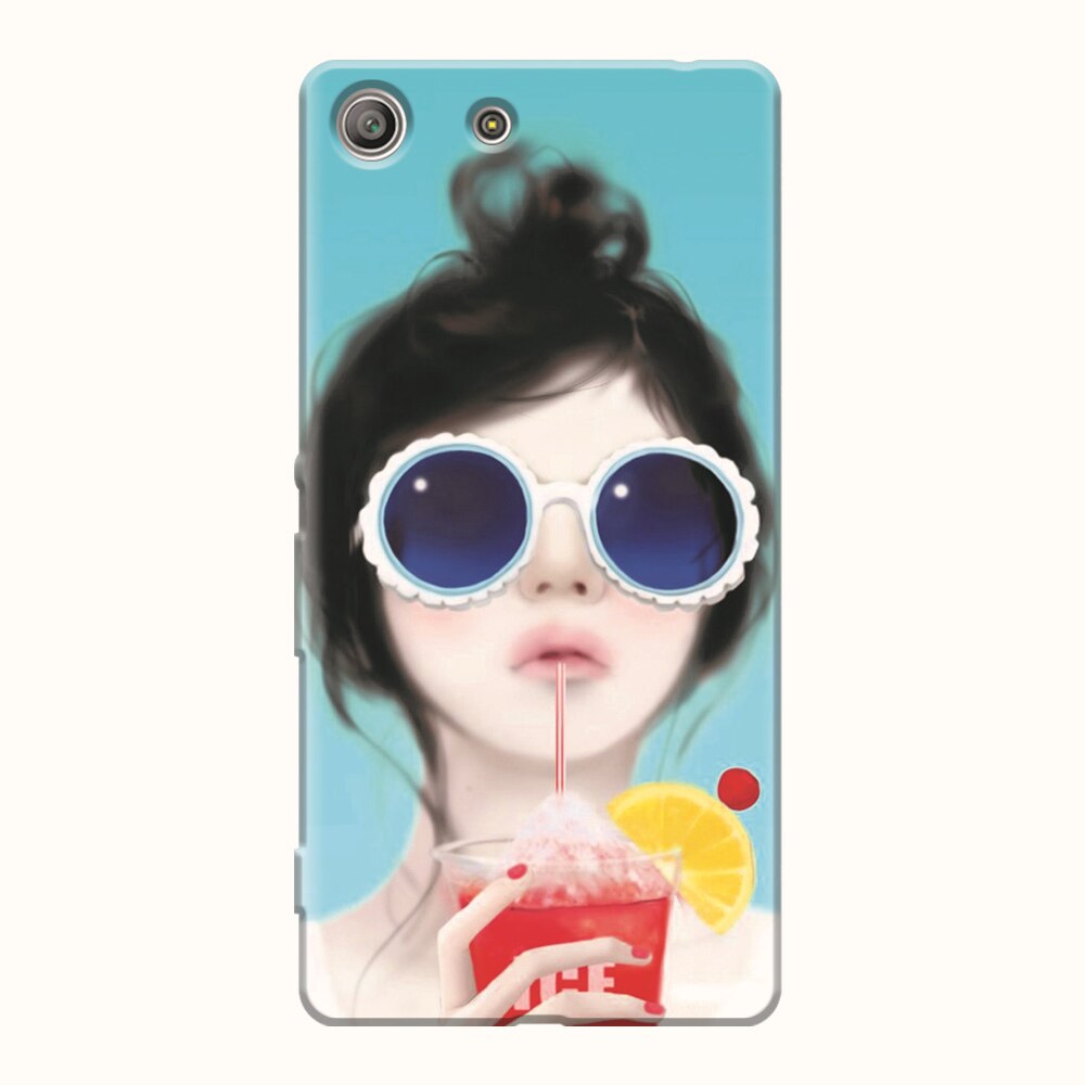 Husa silicon pentru Sony Xperia M5, Cute Girly 001