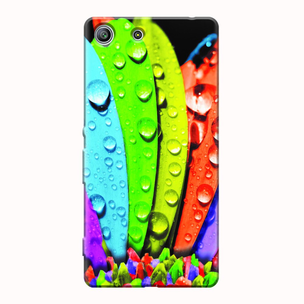 Husa silicon pentru Sony Xperia M5, Colorful Daisy Petals