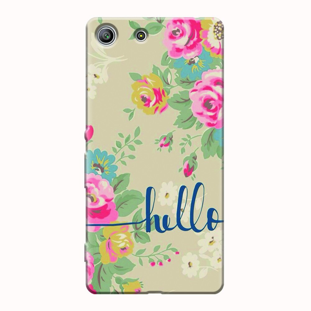 Husa silicon pentru Sony Xperia M5, Cute Flower Phone