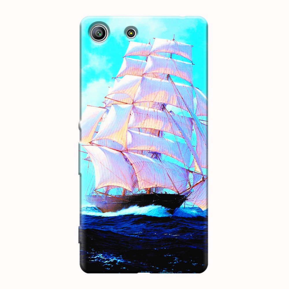 Husa silicon pentru Sony Xperia M5, Attractive Art Of Ships