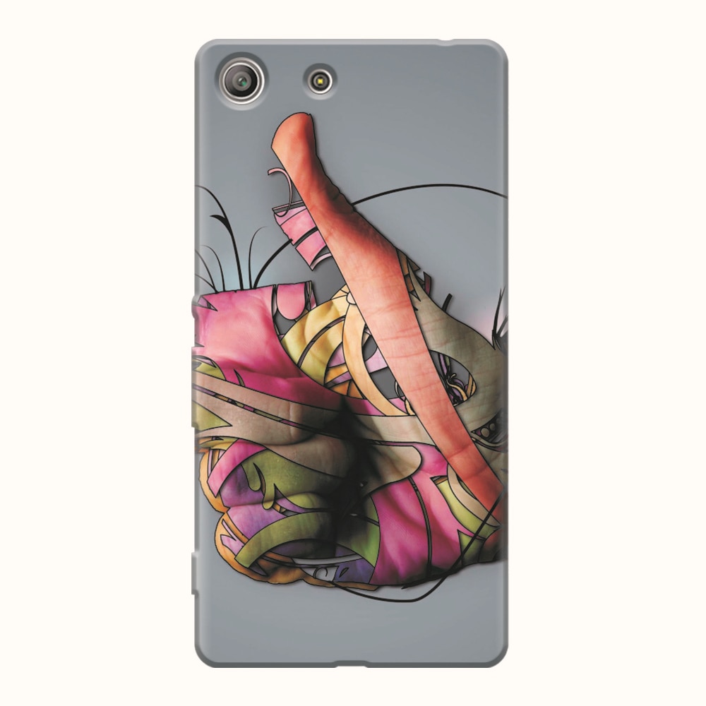 Husa silicon pentru Sony Xperia M5, Beautiful Hand Art