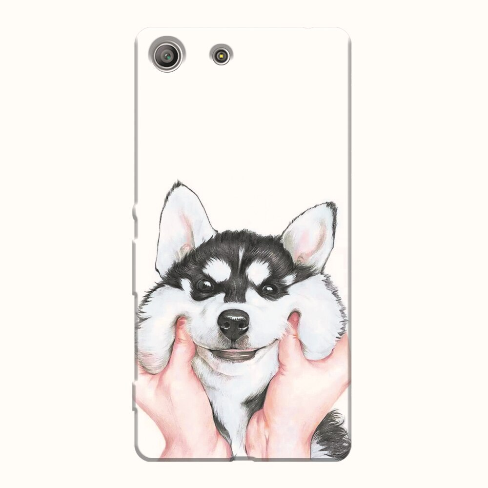 Husa silicon pentru Sony Xperia M5, Cute Dog.