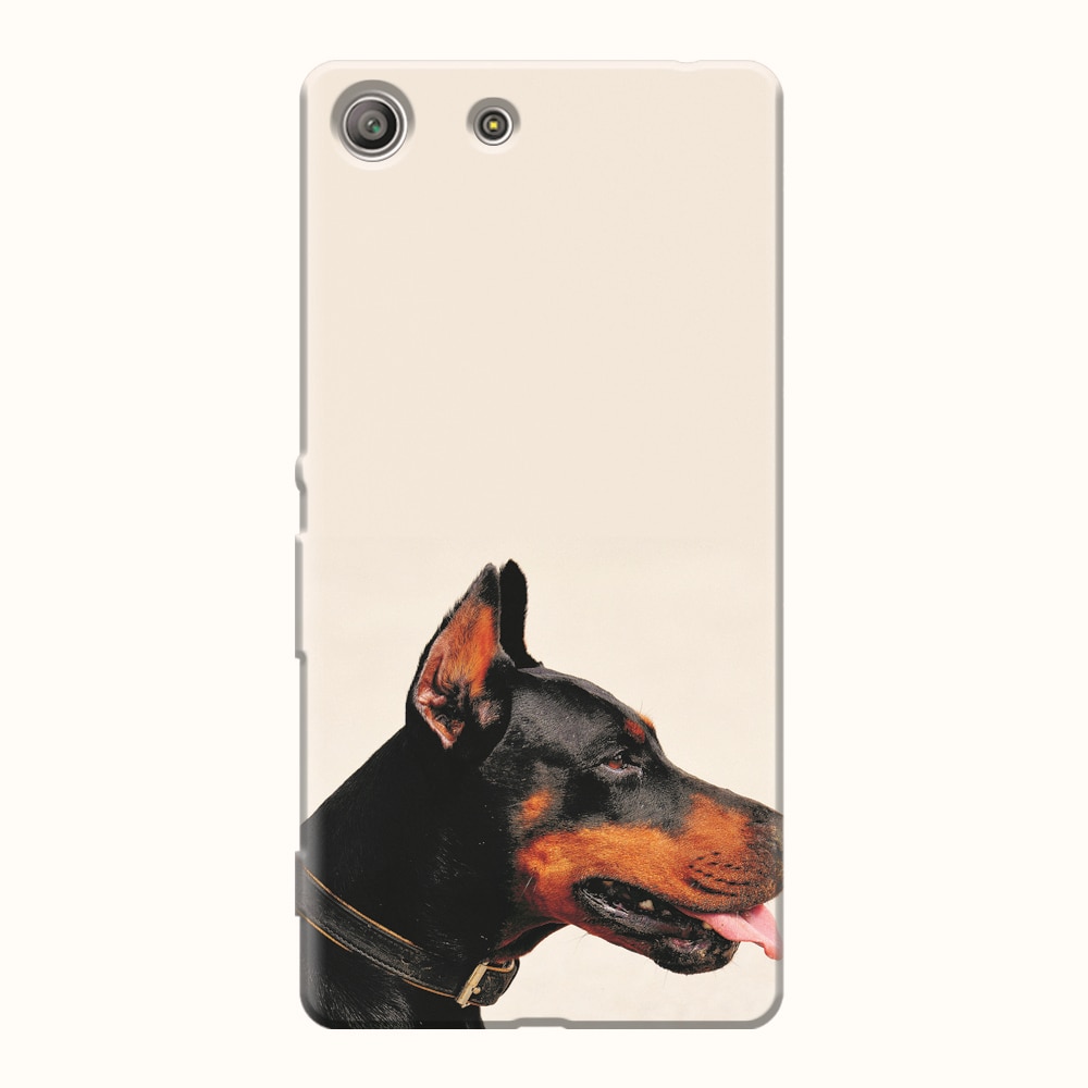 Husa silicon pentru Sony Xperia M5, Doberman