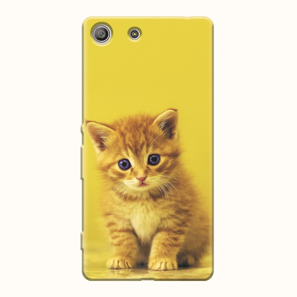 Husa silicon pentru Sony Xperia M5, Baby Kitten