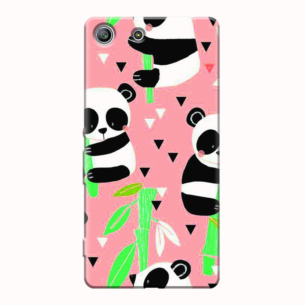 Husa silicon pentru Sony Xperia M5, Baby Panda 001