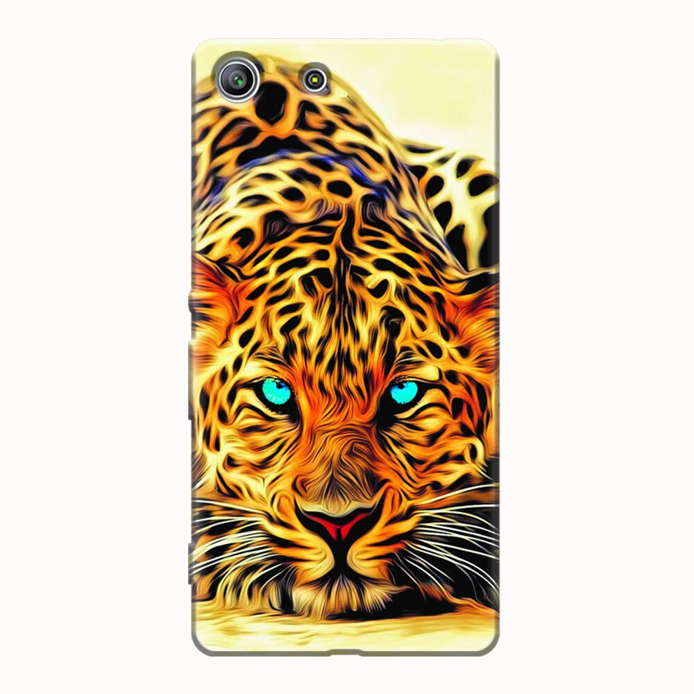 Husa silicon pentru Sony Xperia M5, Animal Tiger