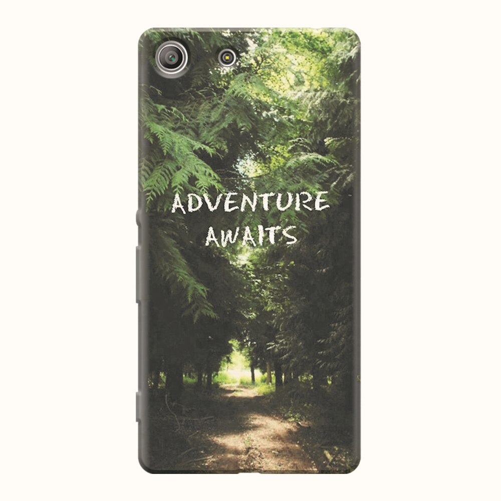 Husa silicon pentru Sony Xperia M5, Adventure Awaits Forest
