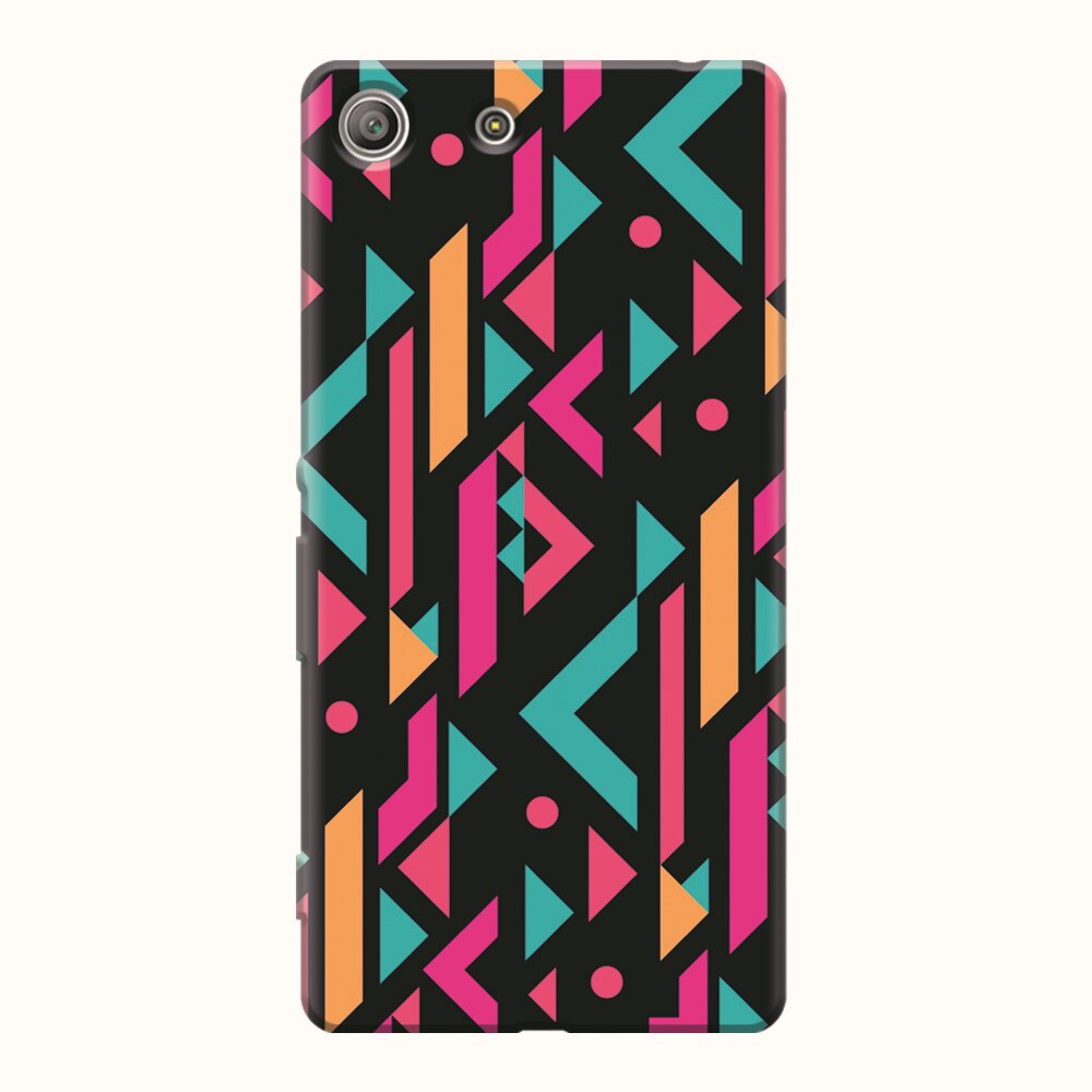 Husa silicon pentru Sony Xperia M5, Alien Geometrics