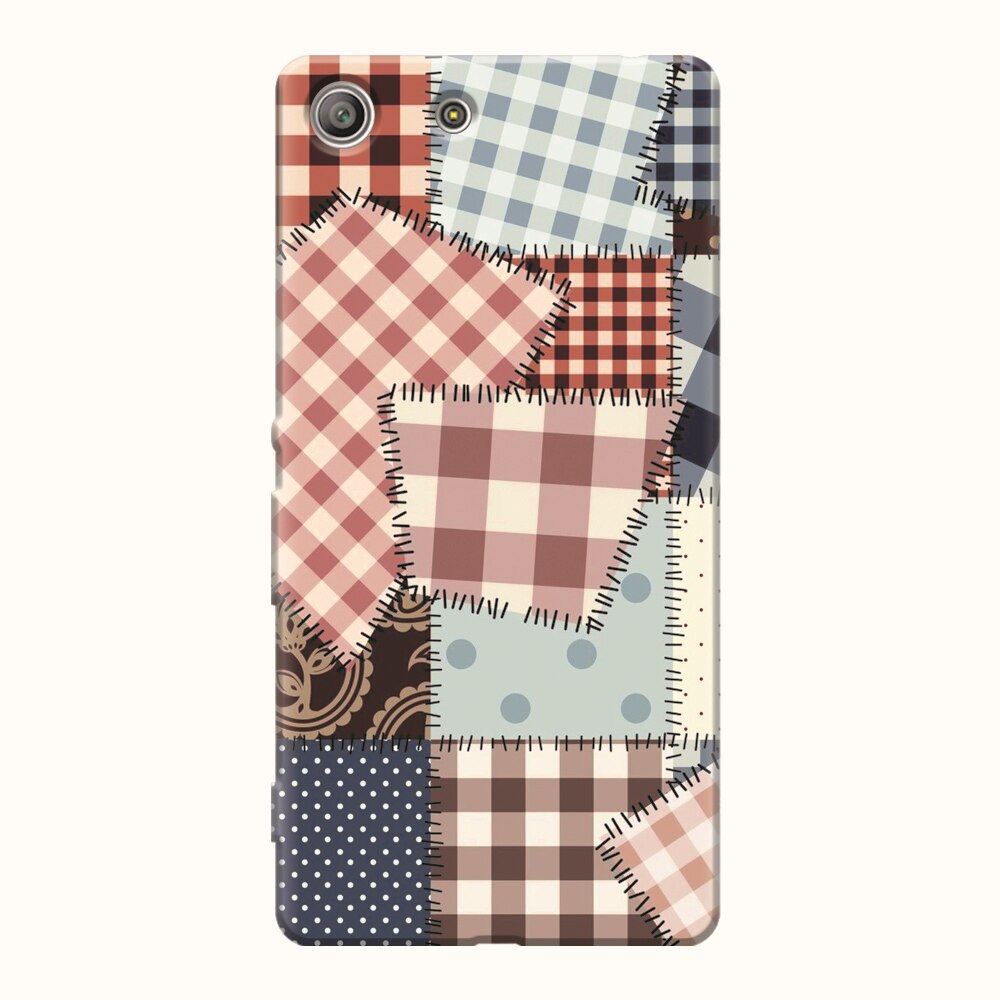 Husa silicon pentru Sony Xperia M5, Patchwork Vector
