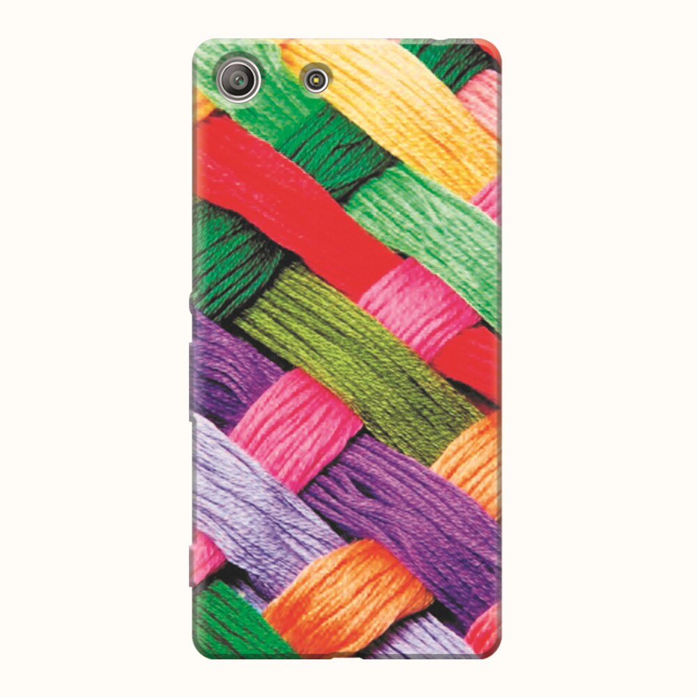 Husa silicon pentru Sony Xperia M5, Colorful Woolen Art