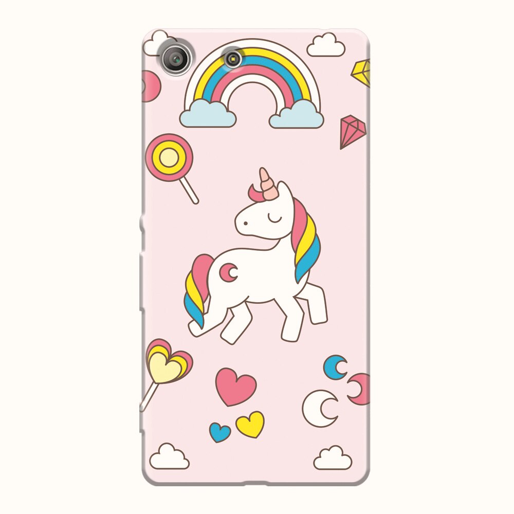 Husa silicon pentru Sony Xperia M5, Cute Unicorn