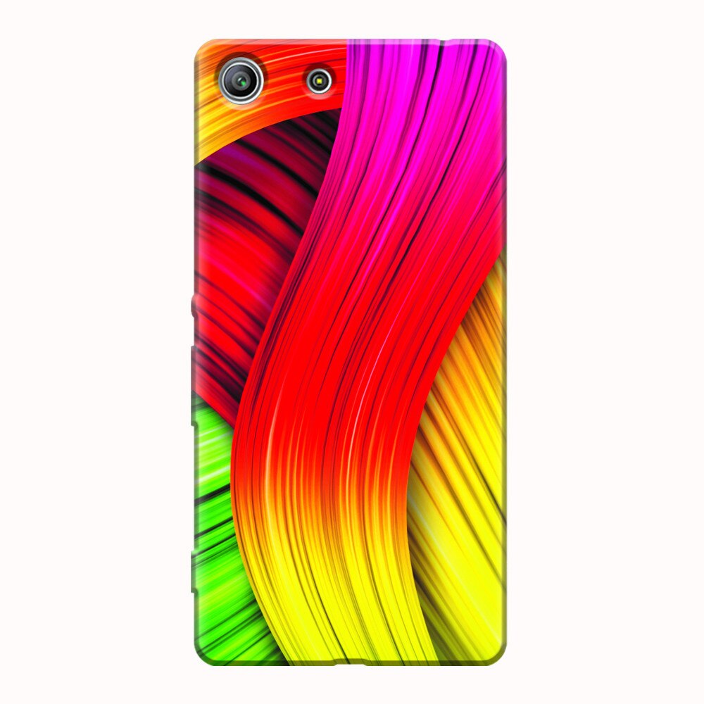 Husa silicon pentru Sony Xperia M5, Colorful Abstract