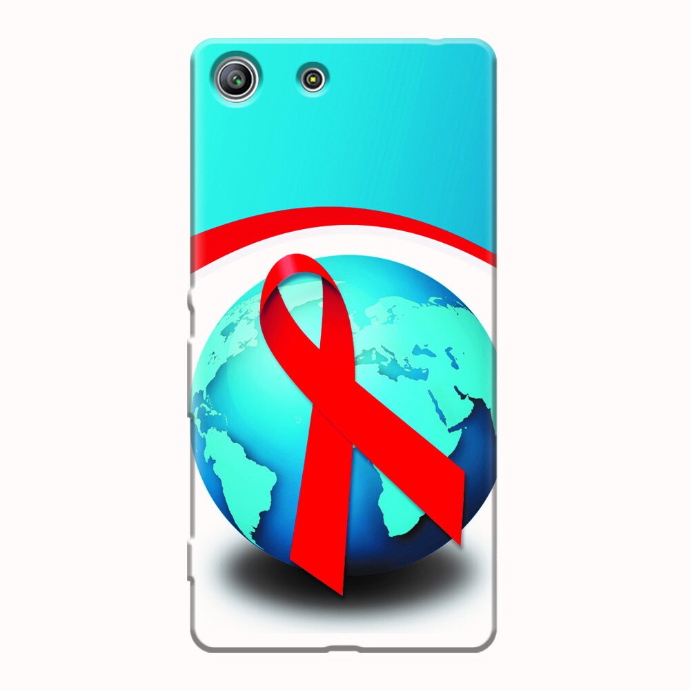 Husa silicon pentru Sony Xperia M5, World Aids Day