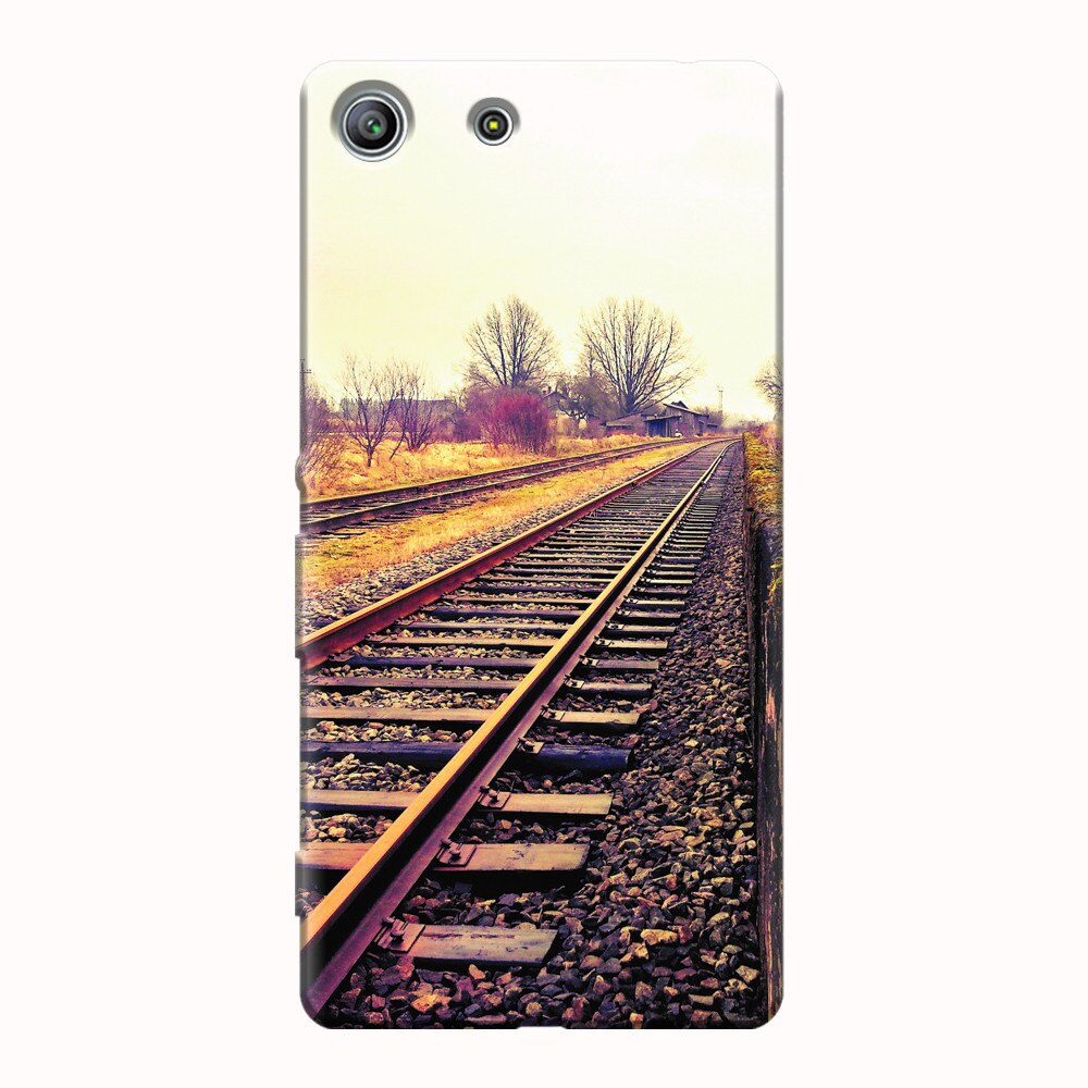 Husa silicon pentru Sony Xperia M5, Railroad