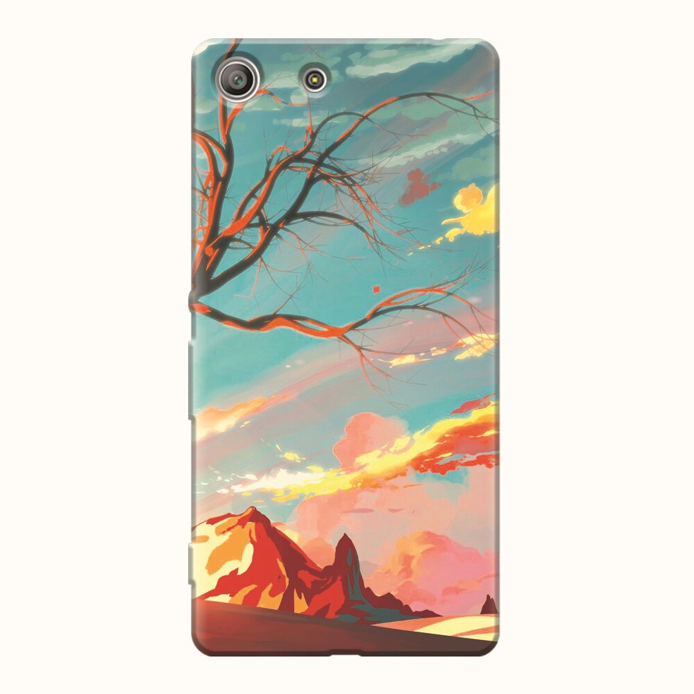 Husa silicon pentru Sony Xperia M5, Artistic Landscape