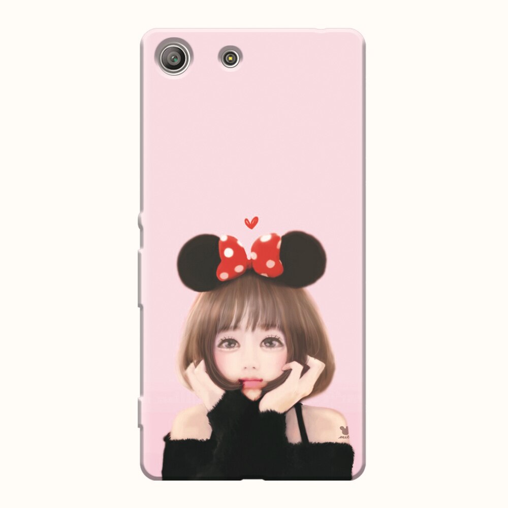 Husa silicon pentru Sony Xperia M5, Girly 002