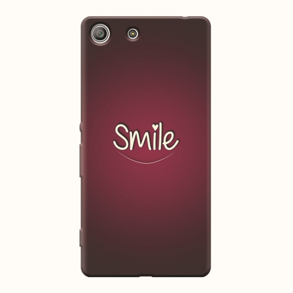 Husa silicon pentru Sony Xperia M5, Smile Love