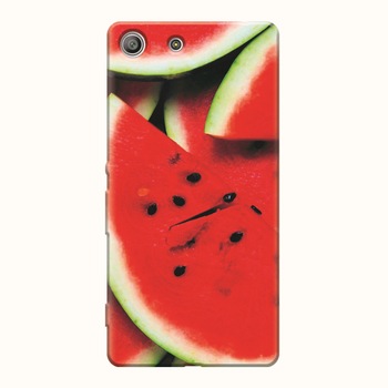 Husa silicon pentru Sony Xperia M5, S Of Watermelon Slice Husa silicon pentru Sony Xperia M5, S Of Watermelon Slice