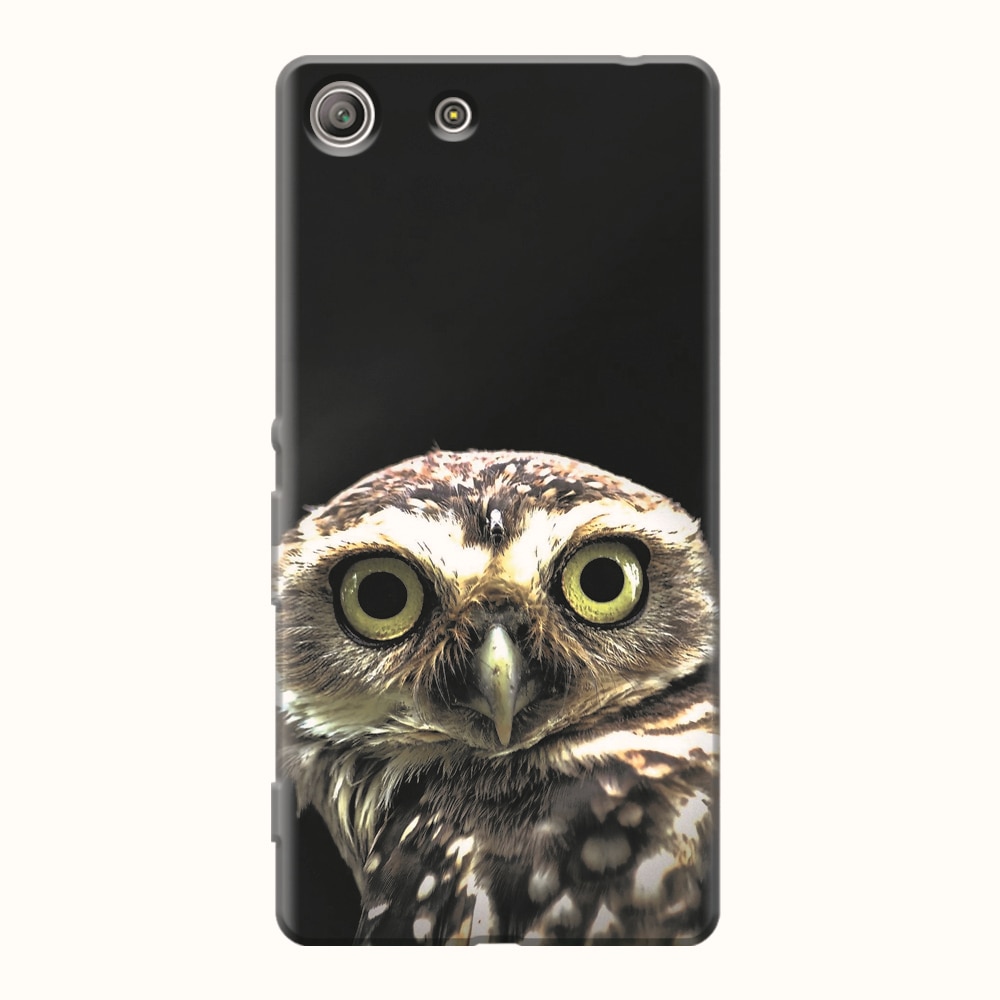 Husa silicon pentru Sony Xperia M5, Owl In The Dark