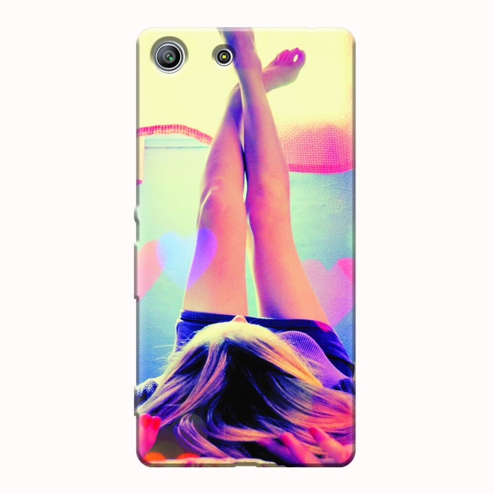 Husa silicon pentru Sony Xperia M5, Relax Girl