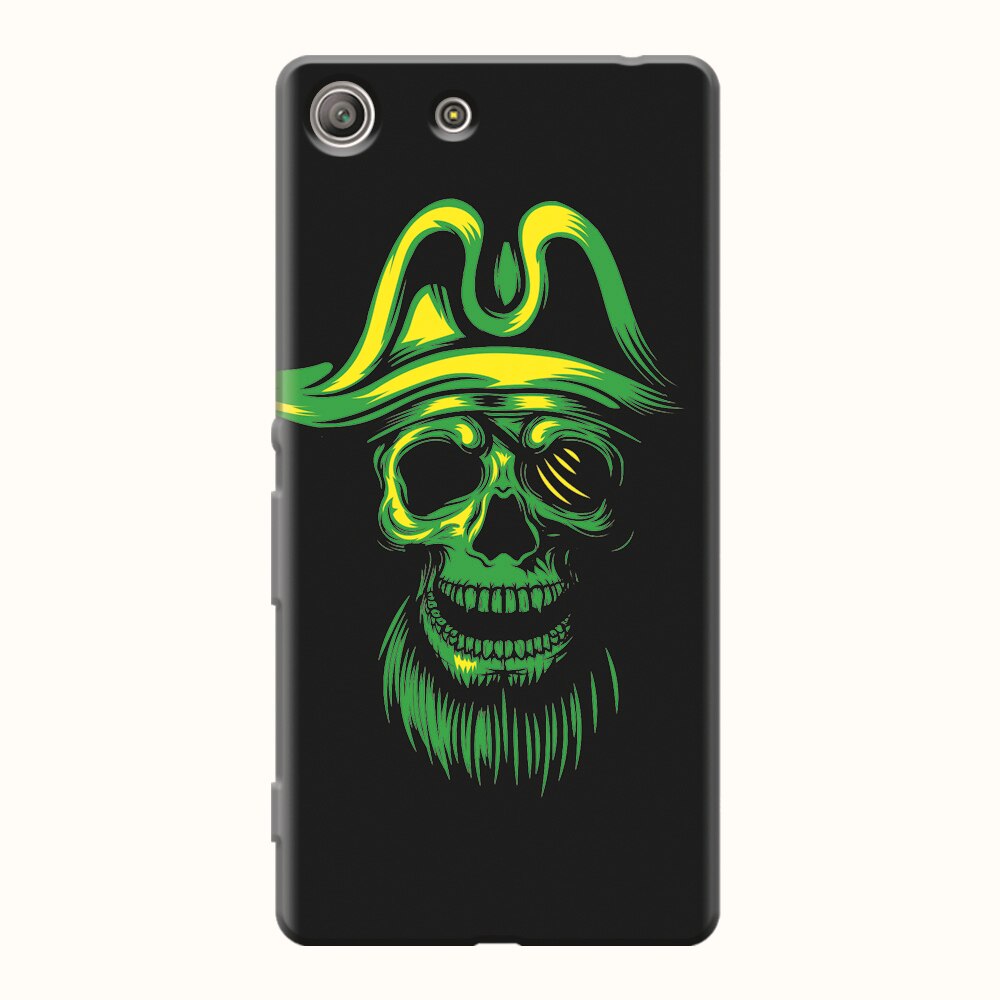 Husa silicon pentru Sony Xperia M5, Pirate Skull