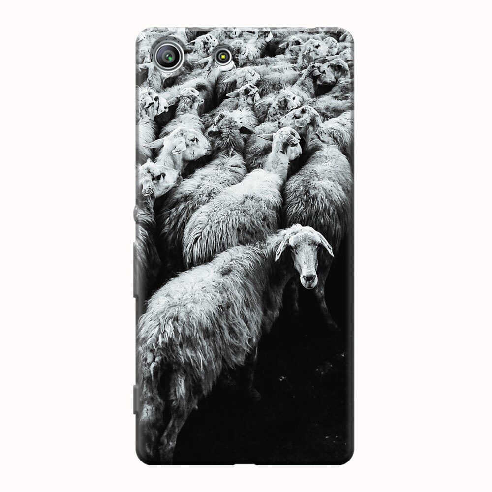 Husa silicon pentru Sony Xperia M5, Sheep