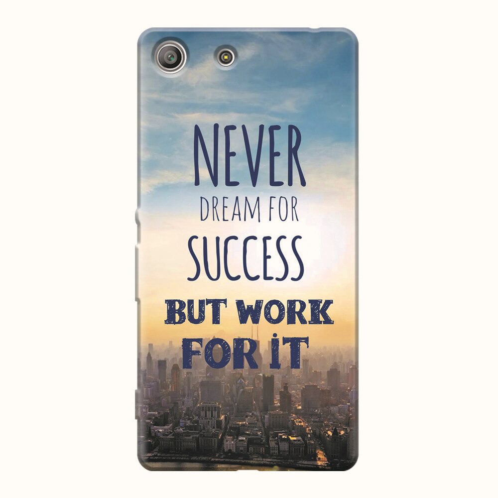 Husa silicon pentru Sony Xperia M5, Never Dream