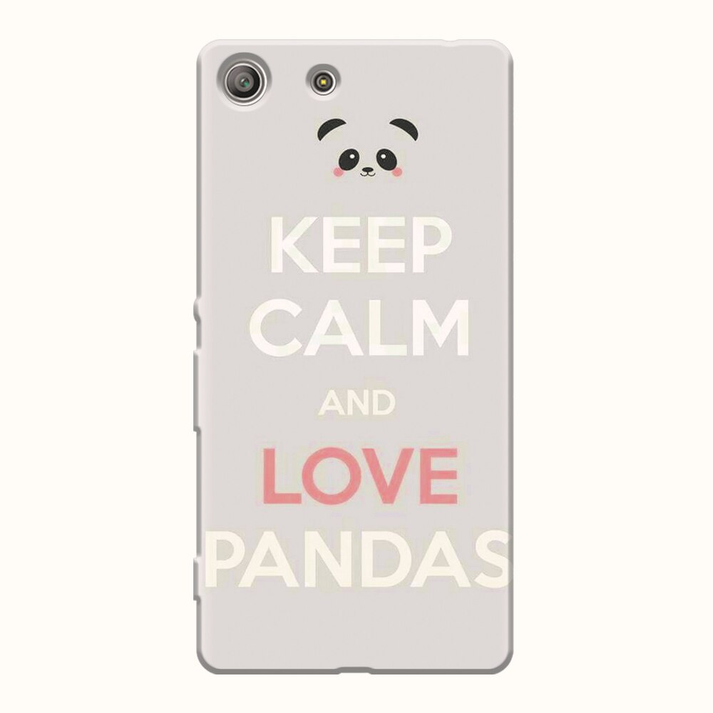 Husa silicon pentru Sony Xperia M5, Panda Phone
