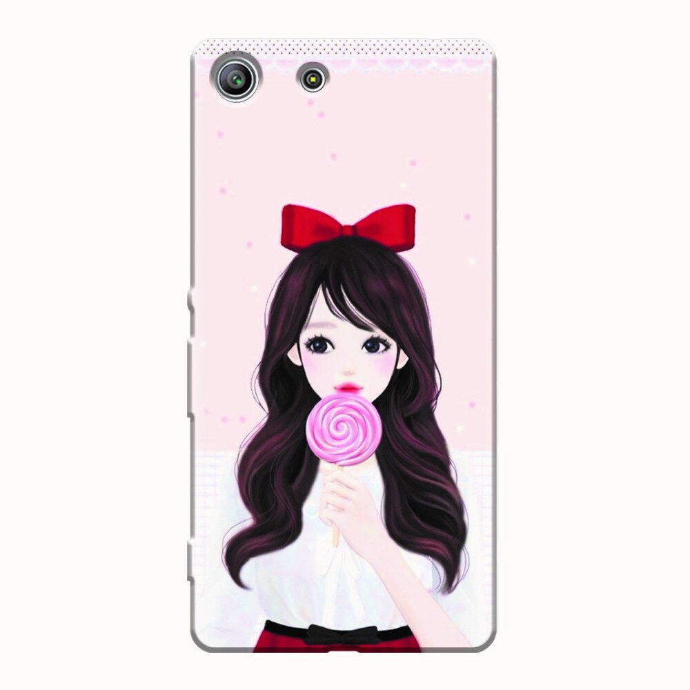 Husa silicon pentru Sony Xperia M5, Girly 001