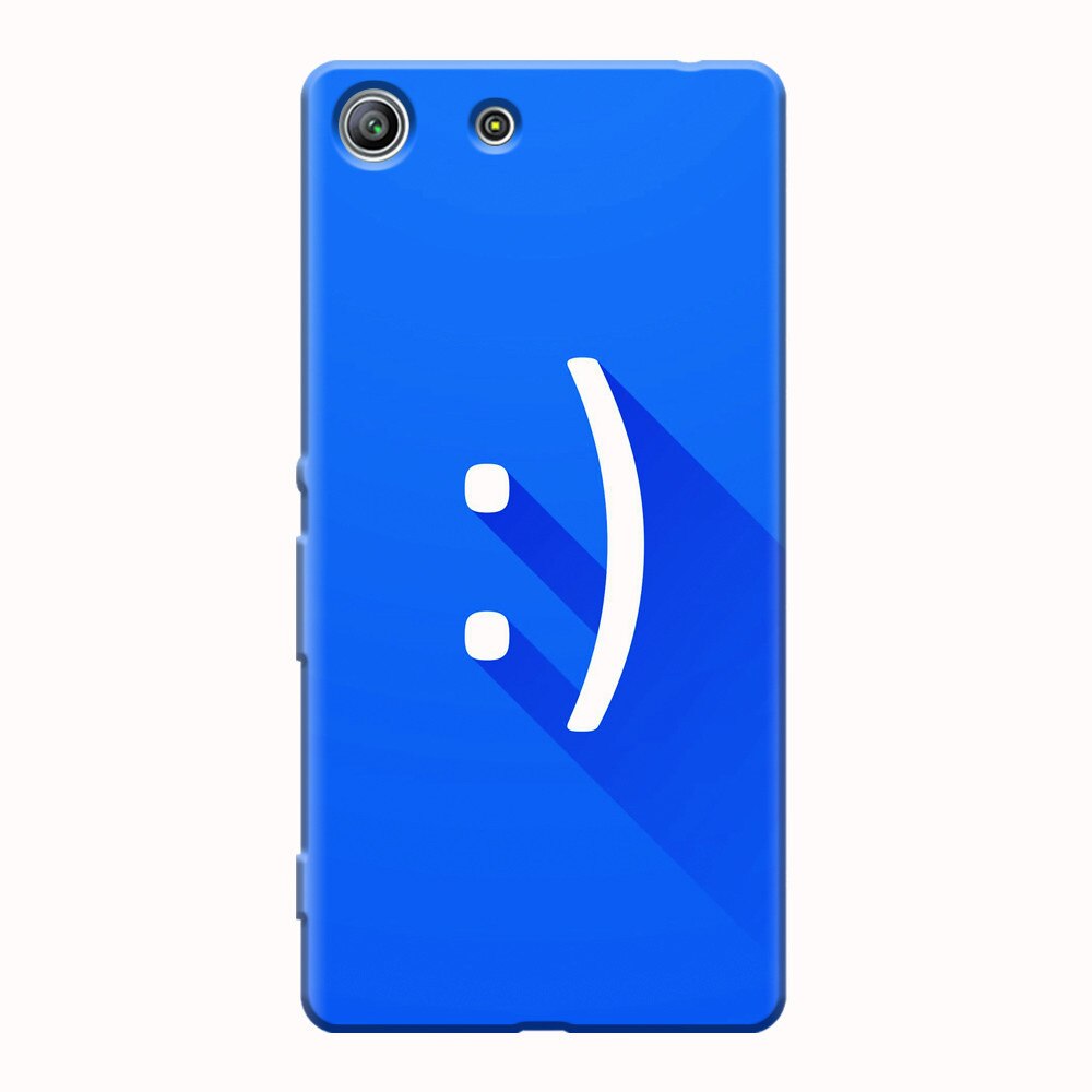 Husa silicon pentru Sony Xperia M5, Smile