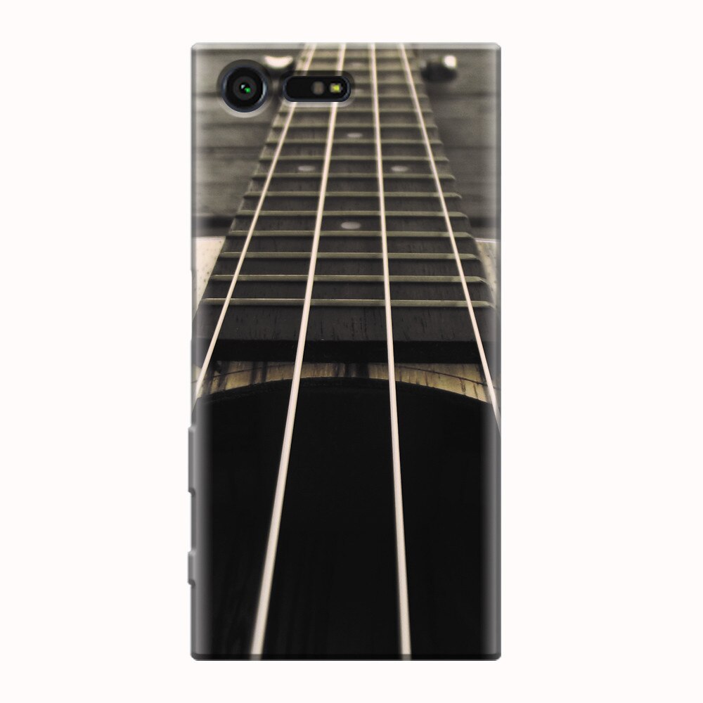 Husa silicon pentru Sony Xperia X Compact, Bass Guitar
