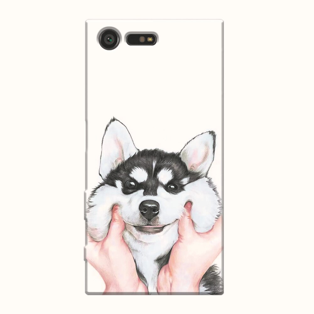 Husa silicon pentru Sony Xperia X Compact, Cute Dog.