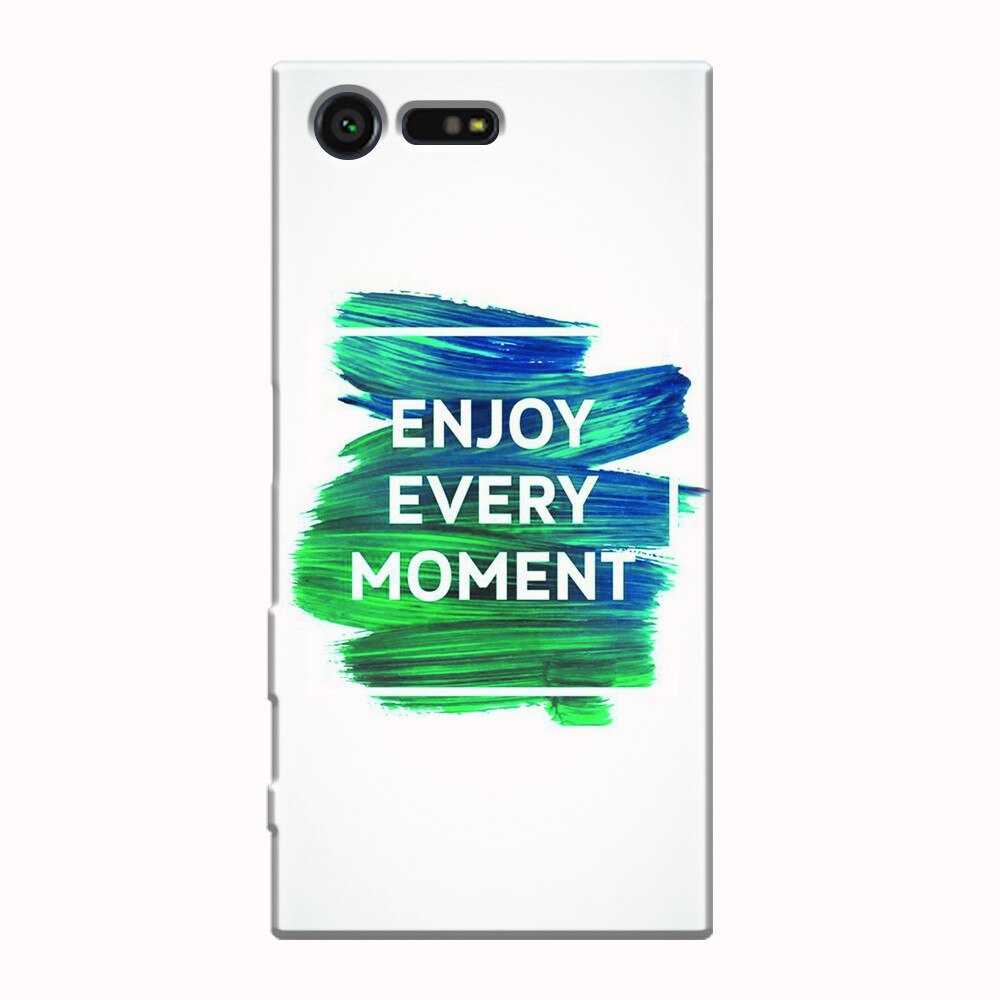 Husa silicon pentru Sony Xperia X Compact, Enjoy Every Moment Motivational
