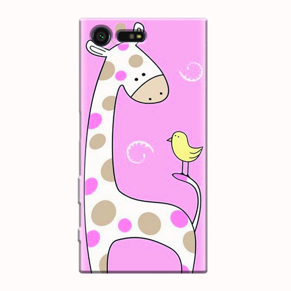 Husa silicon pentru Sony Xperia X Compact, Cute Giraffe