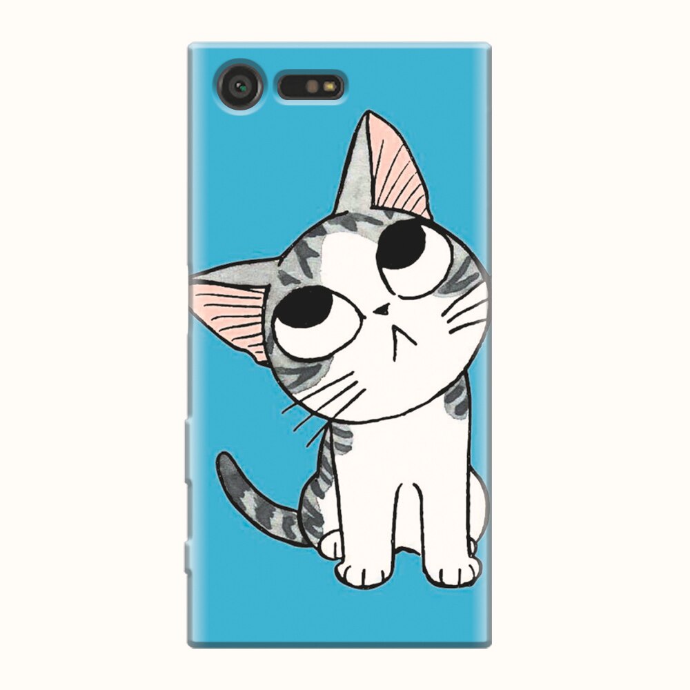 Husa silicon pentru Sony Xperia X Compact, Cat Lovely Cartoon