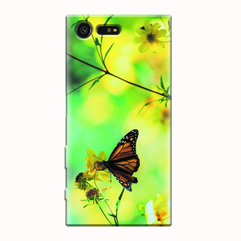 Husa silicon pentru Sony Xperia X Compact, Butterfly