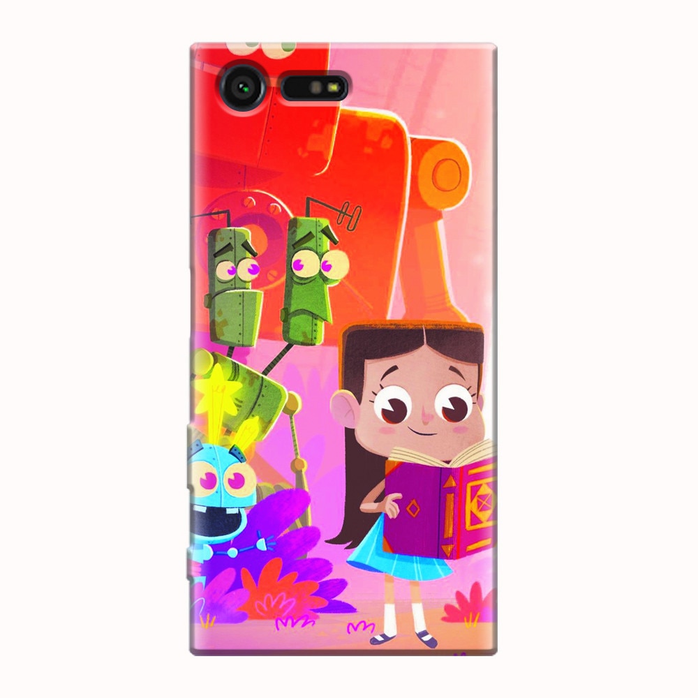Husa silicon pentru Sony Xperia X Compact, Children Kids Robots Illustration Colorful K