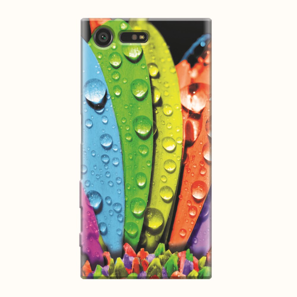 Husa silicon pentru Sony Xperia X Compact, Colorful Daisy Petals