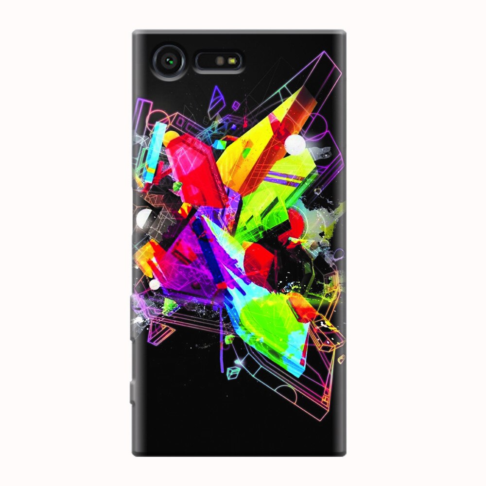 Husa silicon pentru Sony Xperia X Compact, Abstract Shape